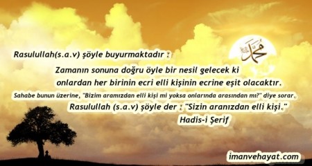 Ahirzamanda Yaşayan Müminlere Müjde Hadisler