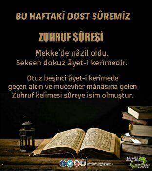 Bu Haftaki Dost Sûremiz